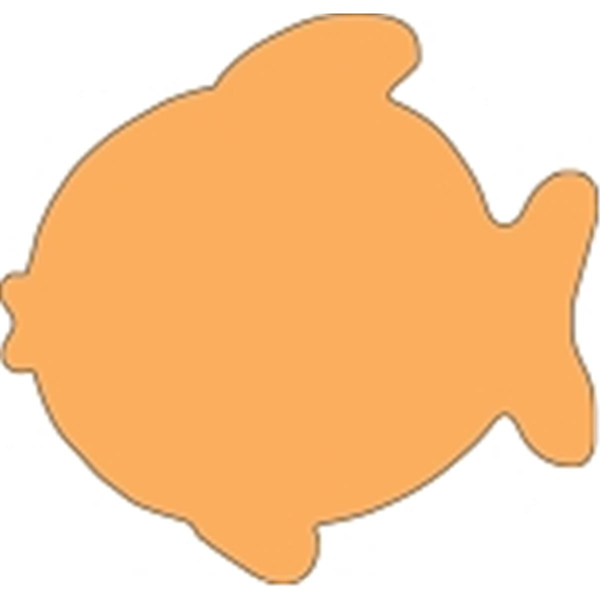 SE-0927 4.5 x 4 in. Small Single Color Sticky Shape Notepad, Fish - 50 Sheets per Pack
