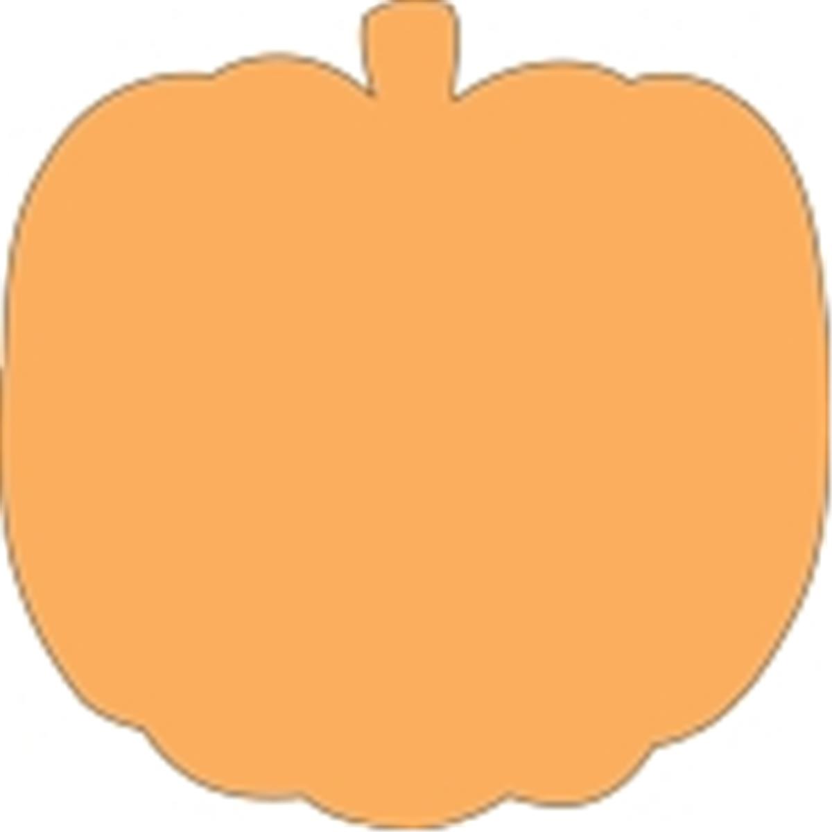 SE-0929 4.5 x 4 in. Small Single Color Sticky Shape Notepad, Pumpkin - 50 Sheets per Pack
