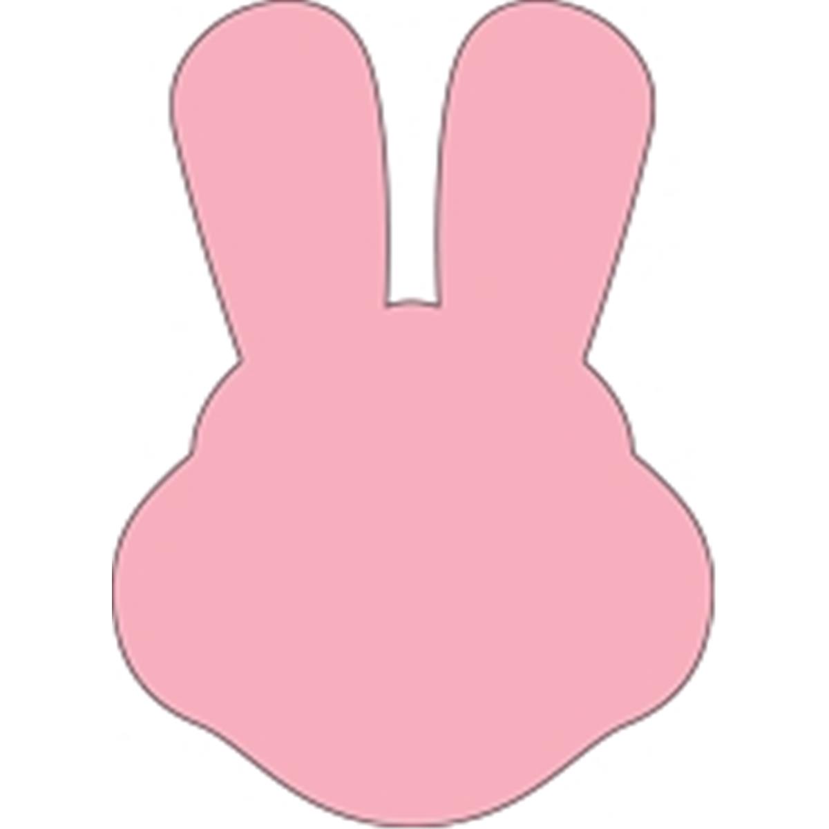 SE-0930 4.5 x 4 in. Small Single Color Sticky Shape Notepad, Bunny with Ears - 50 Sheets per Pack
