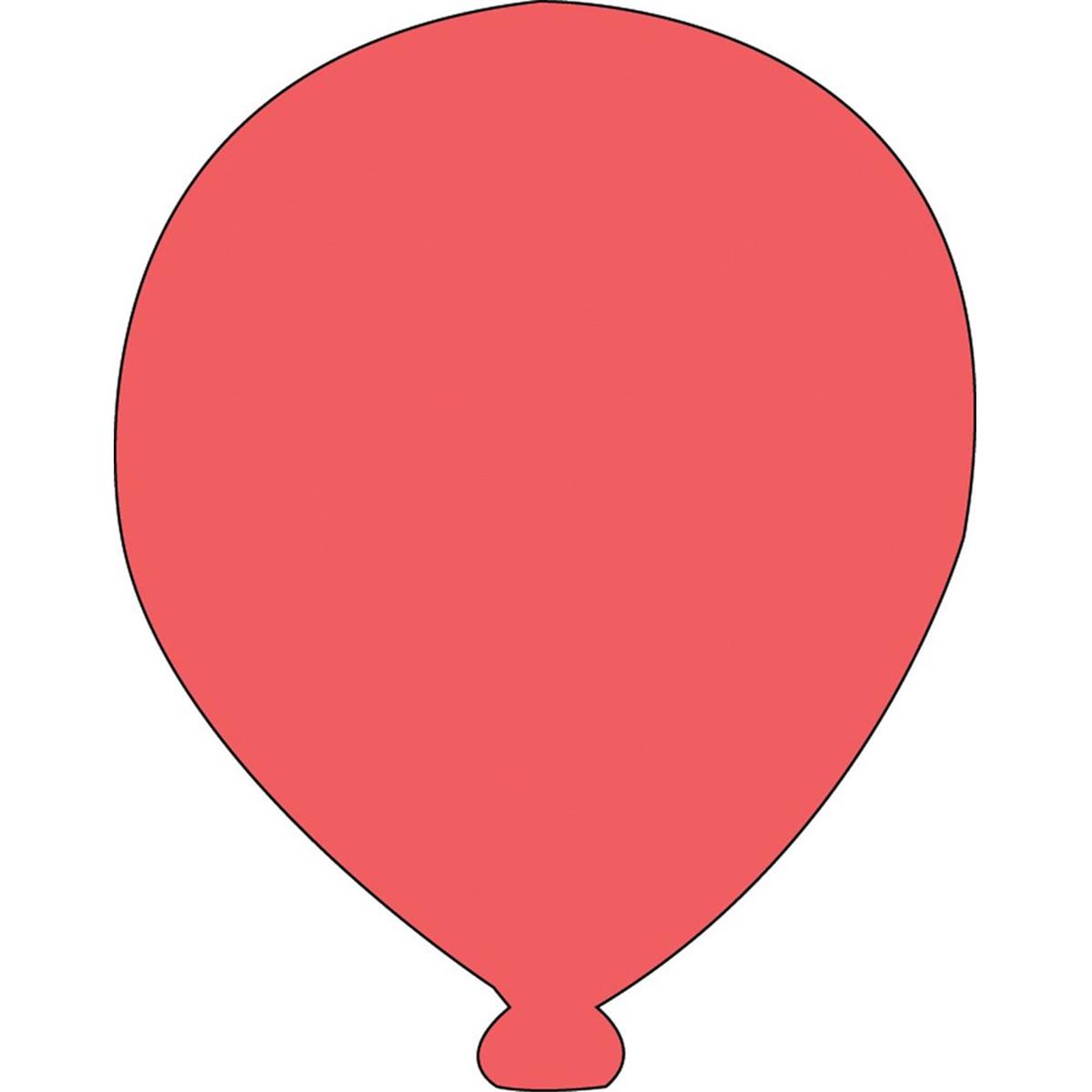 SE-0935 4.5 x 4 in. Small Single Color Sticky Shape Notepad, Balloon - 50 Sheets per Pack