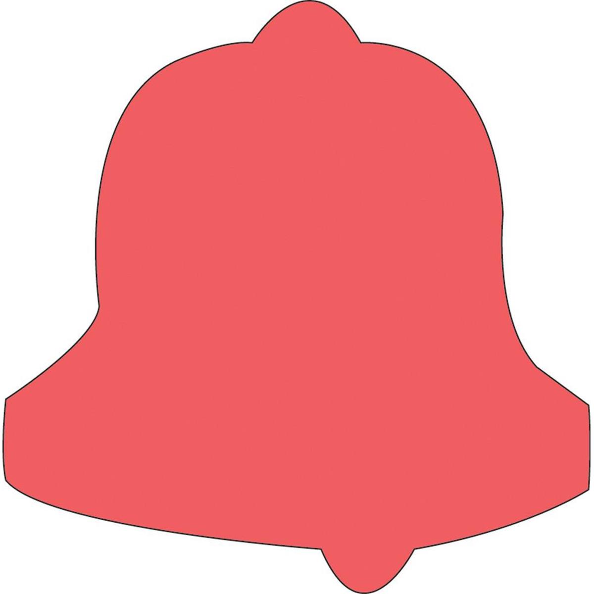 SE-0937 4.5 x 4 in. Small Single Color Sticky Shape Notepad, Holiday Bell - 50 Sheets per Pack