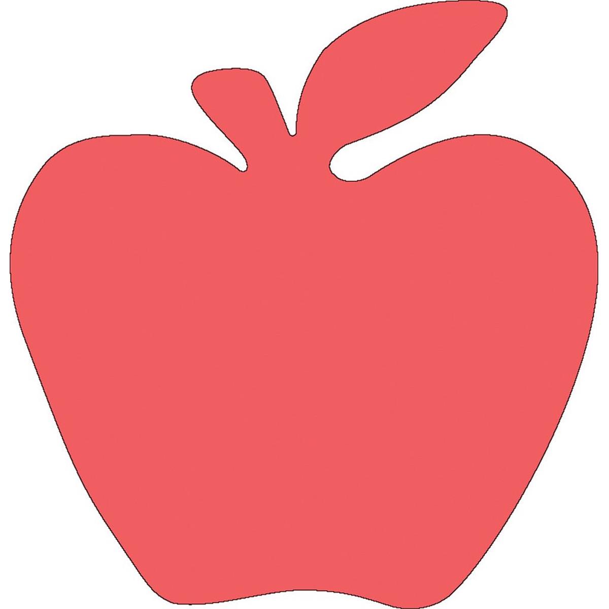 SE-0940 4.5 x 4 in. Small Single Color Sticky Shape Notepad, Red Apple - 50 Sheets per Pack