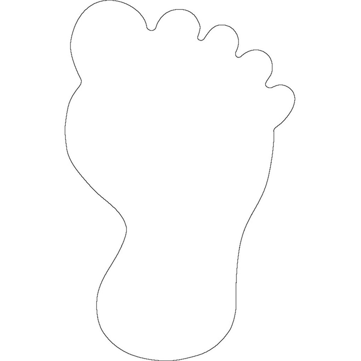 SE-0948 4.5 x 4 in. Small Single Color Sticky Shape Notepad, Foot - 50 Sheets per Pack