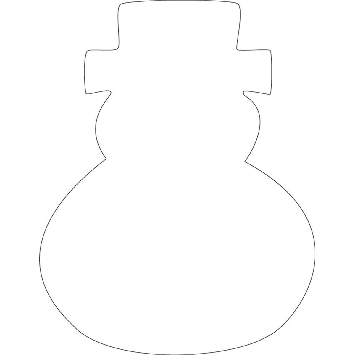 SE-0956 4.5 x 4 in. Small Single Color Sticky Shape Notepad, Snowman - 50 Sheets per Pack