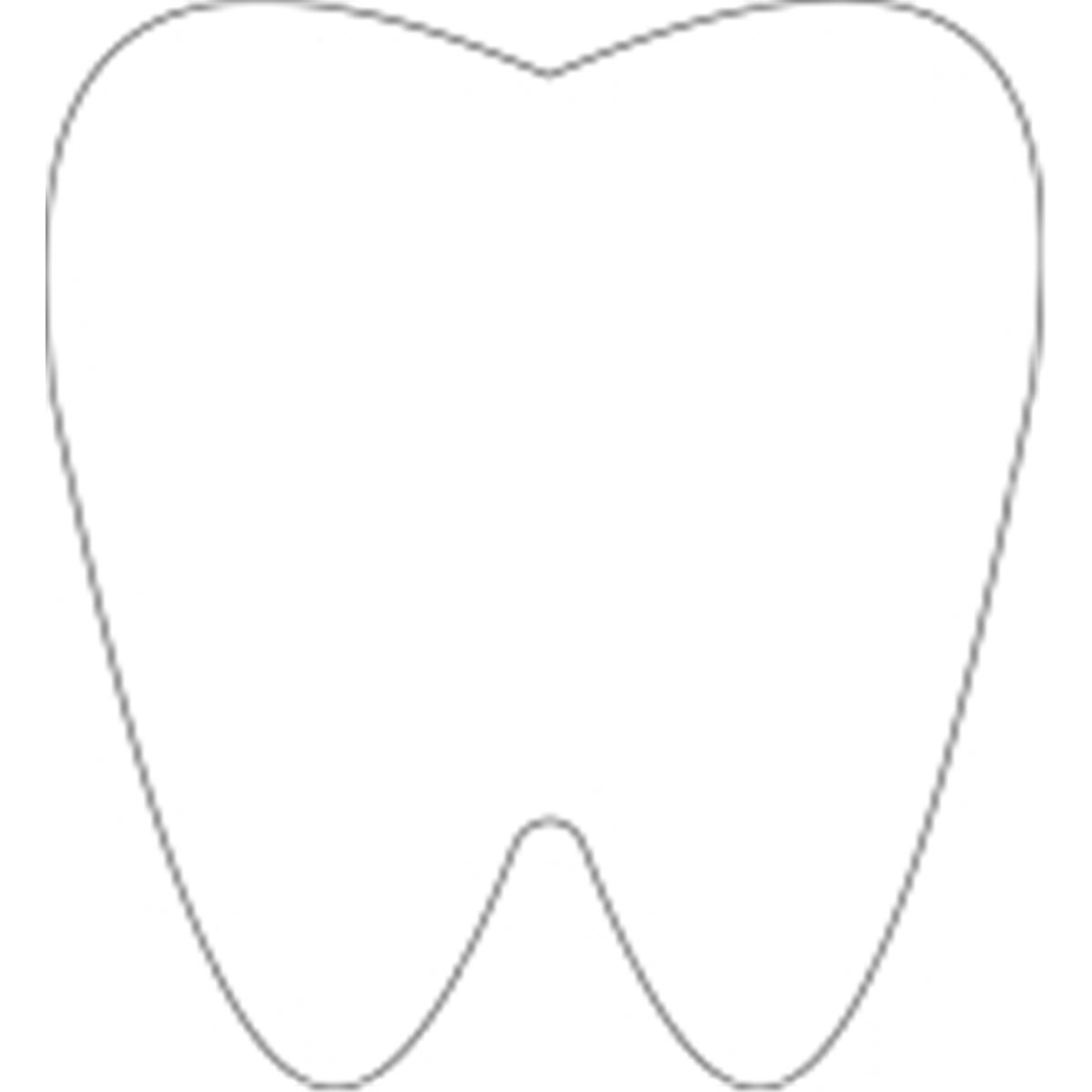 SE-0957 4.5 x 4 in. Small Single Color Sticky Shape Notepad, Tooth - 50 Sheets per Pack