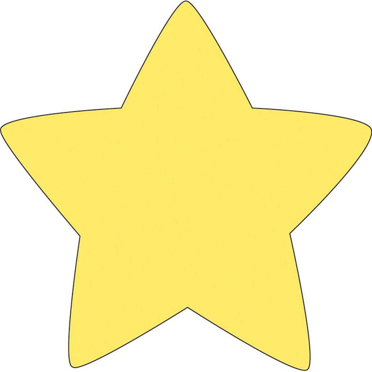 SE-0963 4.5 x 4 in. Small Single Color Sticky Shape Notepad, Star - 50 Sheets per Pack
