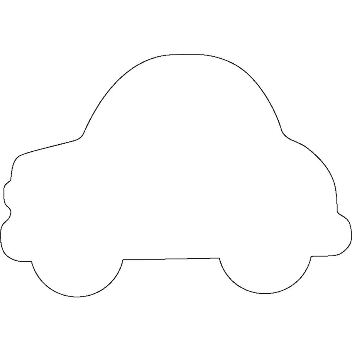 SE-0964 4.5 x 4 in. Small Single Color Sticky Shape Notepad, Car - 50 Sheets per Pack