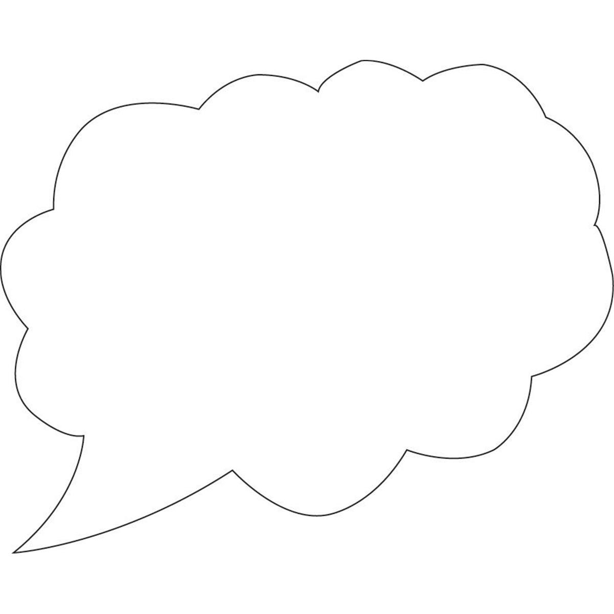 SE-0972 4.5 x 4 in. Small Single Color Sticky Shape Notepad, Think Cloud - 50 Sheets per Pack