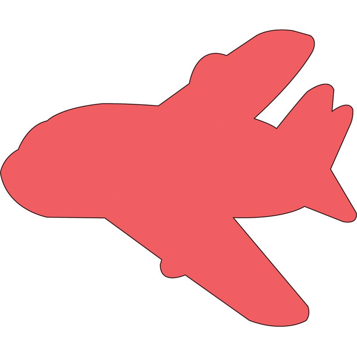 SE-0973 4.5 x 4 in. Small Single Color Sticky Shape Notepad, Airplane - 50 Sheets per Pack