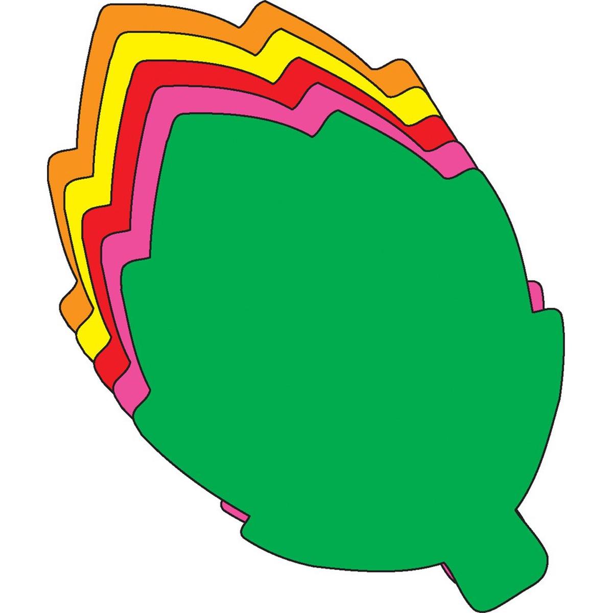 SE-0583 4.5 x 4 in. Small Assorted Creative Cut-Out, Leaf - 31 Sheets per Pack
