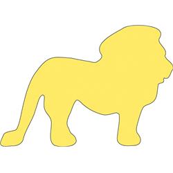 SE-0961 4.5 x 4 in. Small Single Color Sticky Shape Notepad, Lion - 50 Sheets per Pack