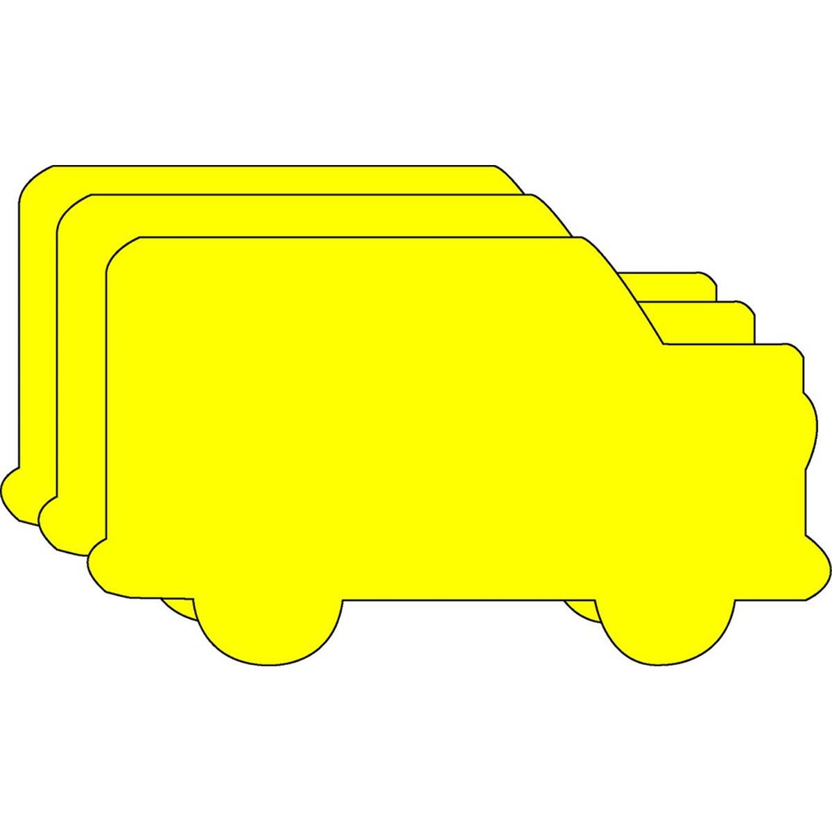 SE-8227 6 x 7 in. Large Single Color Creative Cut-Out, School Bus - 31 Sheets per Pack
