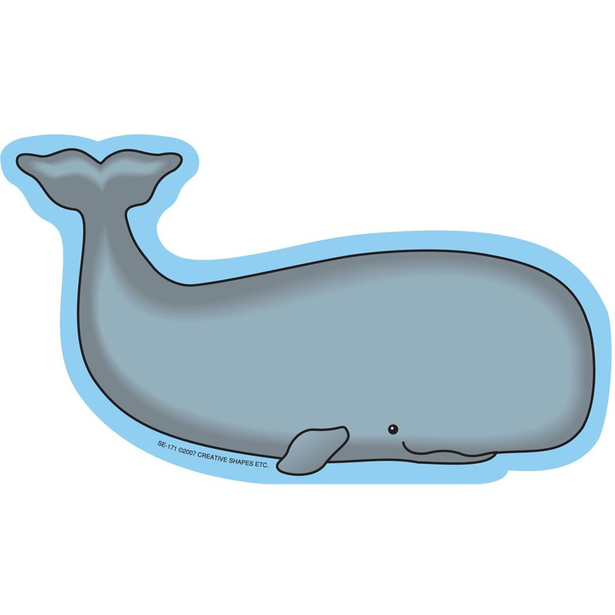 SE-0171 9 x 6 in. Large Notepad, Whale - 50 Sheets per Pack