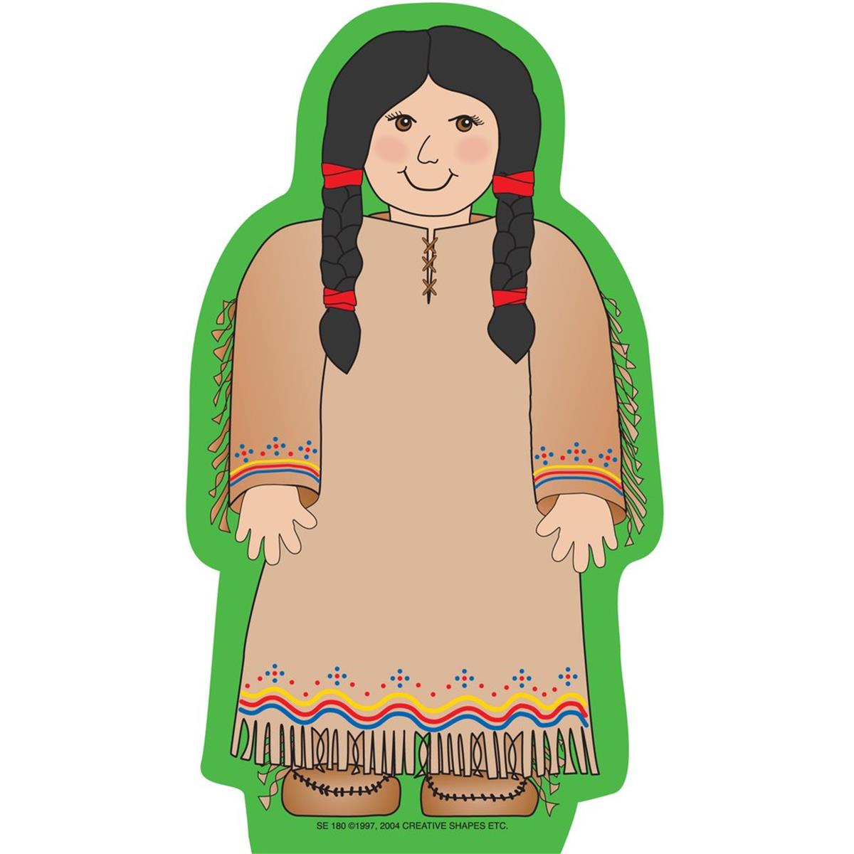 SE-0180 9 x 6 in. Large Notepad, Native American Girl - 50 Sheets per Pack