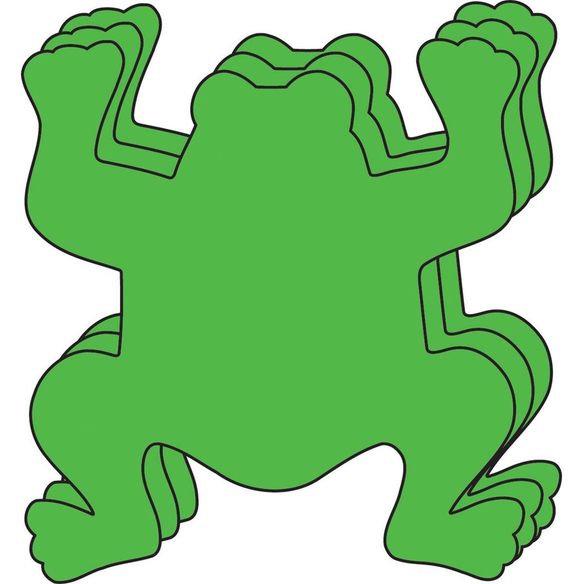 SE-0270 4.5 x 4 in. Small Single Color Creative Cut-Out, Frog - 31 Sheets per Pack
