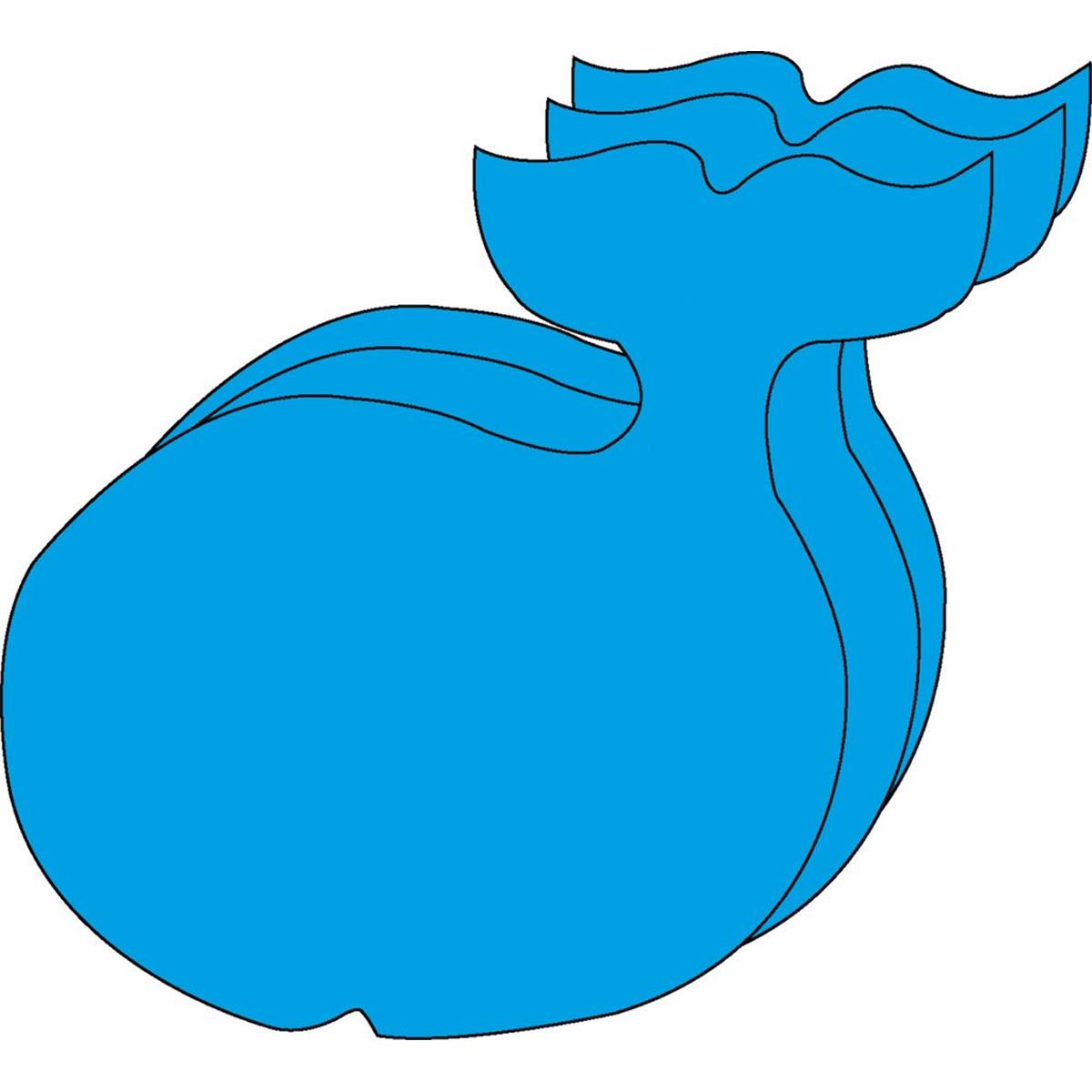 SE-0271 4.5 x 4 in. Small Single Color Creative Cut-Out, Whale - 31 Sheets per Pack