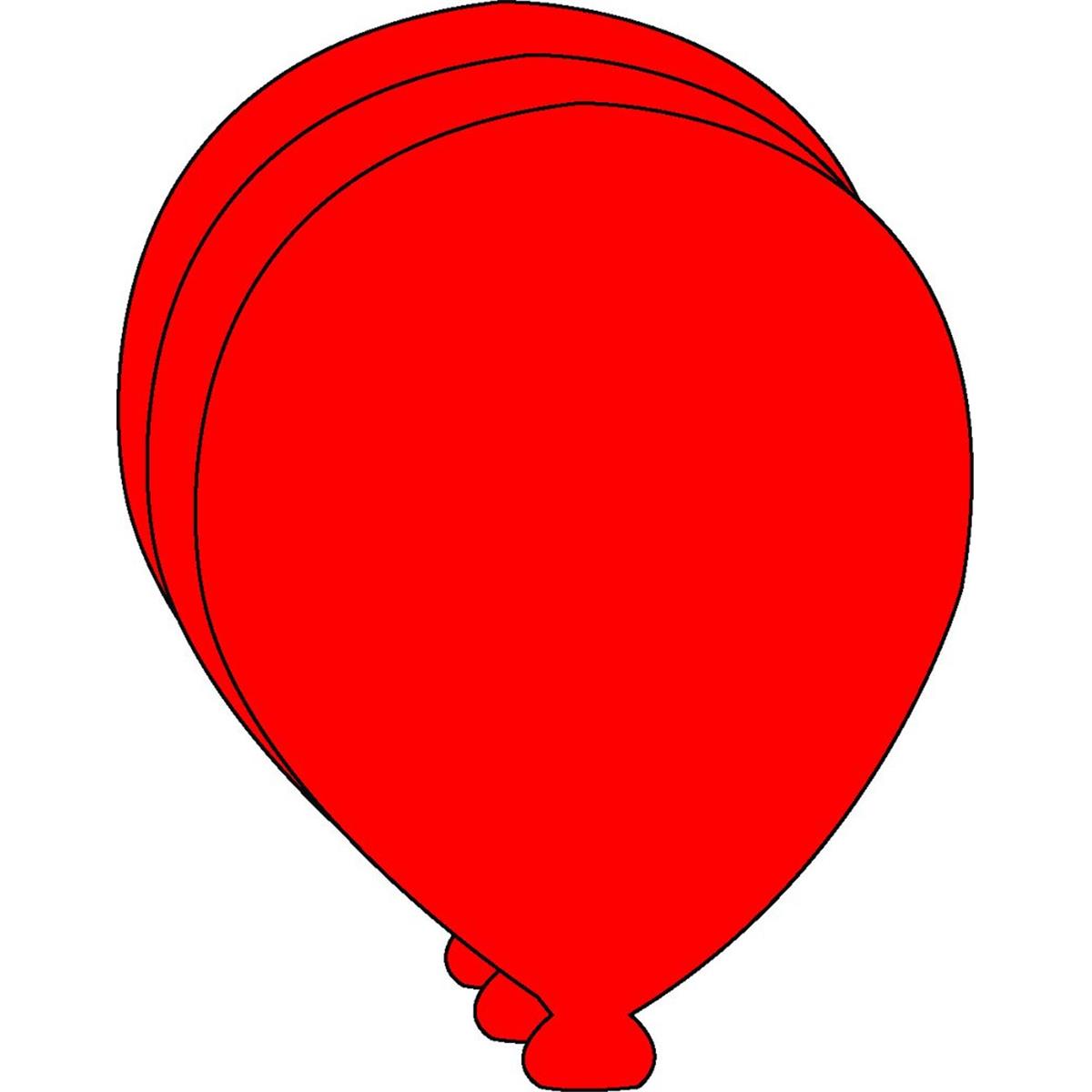 SE-0272 4.5 x 4 in. Small Single Color Creative Cut-Out, Balloon - 31 Sheets per Pack
