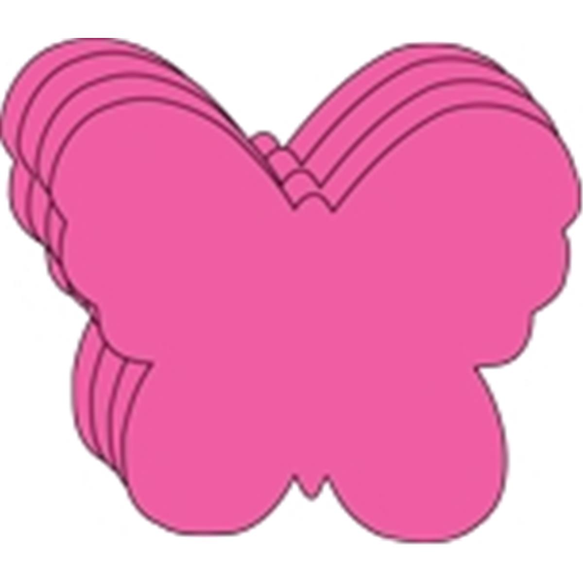 SE-0287 4.5 x 4 in. Small Single Color Creative Cut-Out, Butterfly - 31 Sheets per Pack