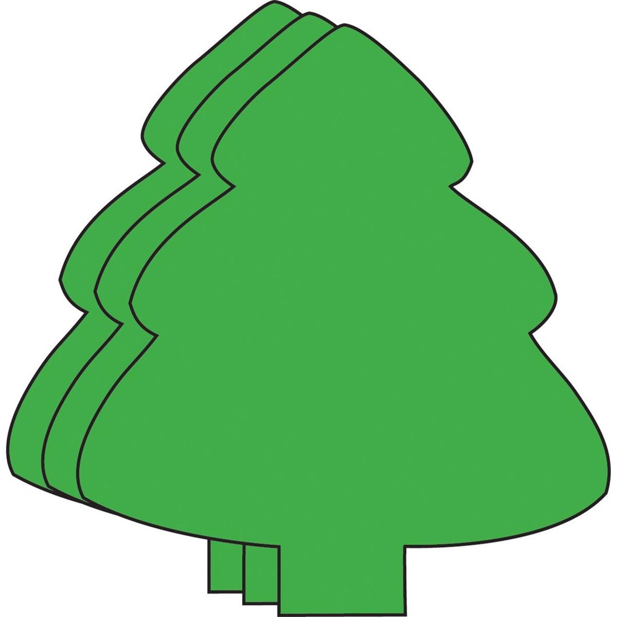 SE-0292 4.5 x 4 in. Small Single Color Creative Cut-Out, Evergreen - 31 Sheets per Pack