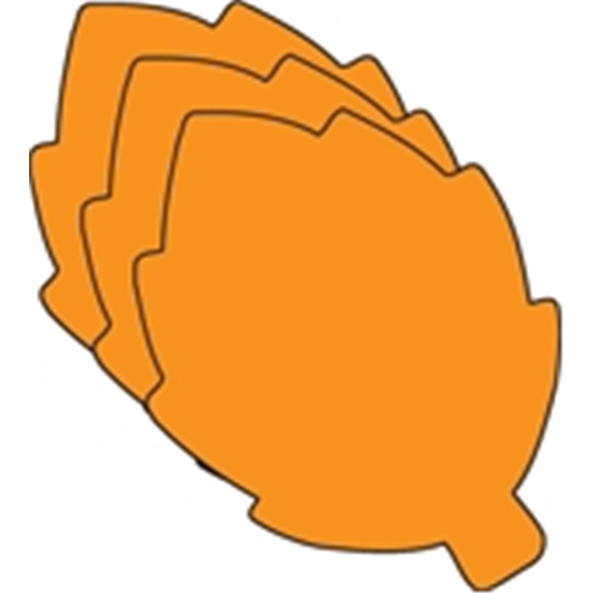 SE-0295 4.5 x 4 in. Small Single Color Creative Cut-Out, Leaf - 31 Sheets per Pack