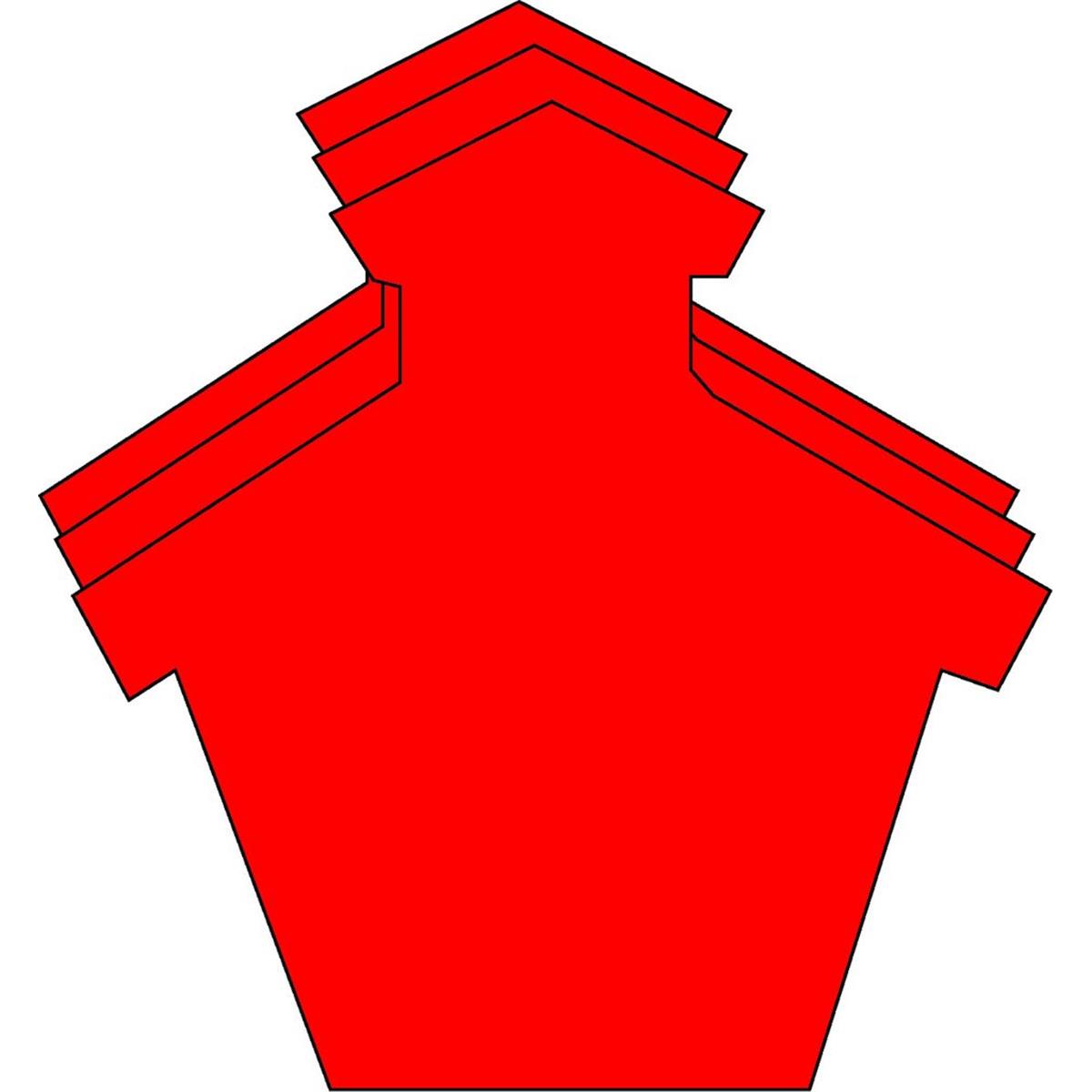 SE-0299 4.5 x 4 in. Small Single Color Creative Cut-Out, Schoolhouse - 31 Sheets per Pack