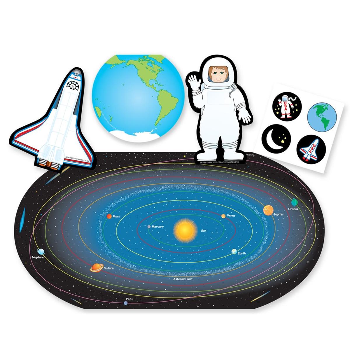 Picture of Creative Shapes Etc SE-0301 16 x 8 in. Large Activity Set - Space