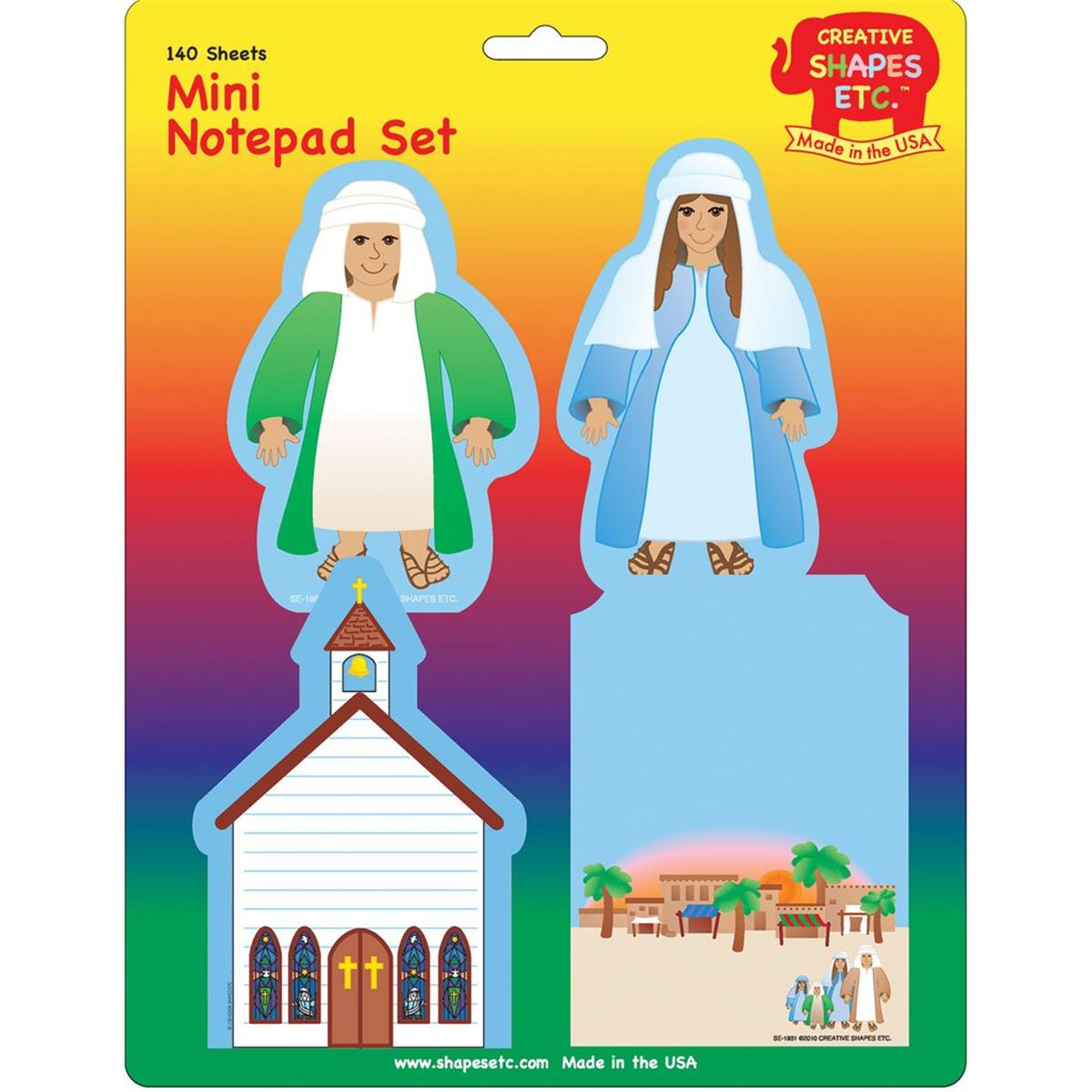 SE-0305 4.5 x 4 in. Mini Notepad Set, Holyland - 140 Sheets per Pack