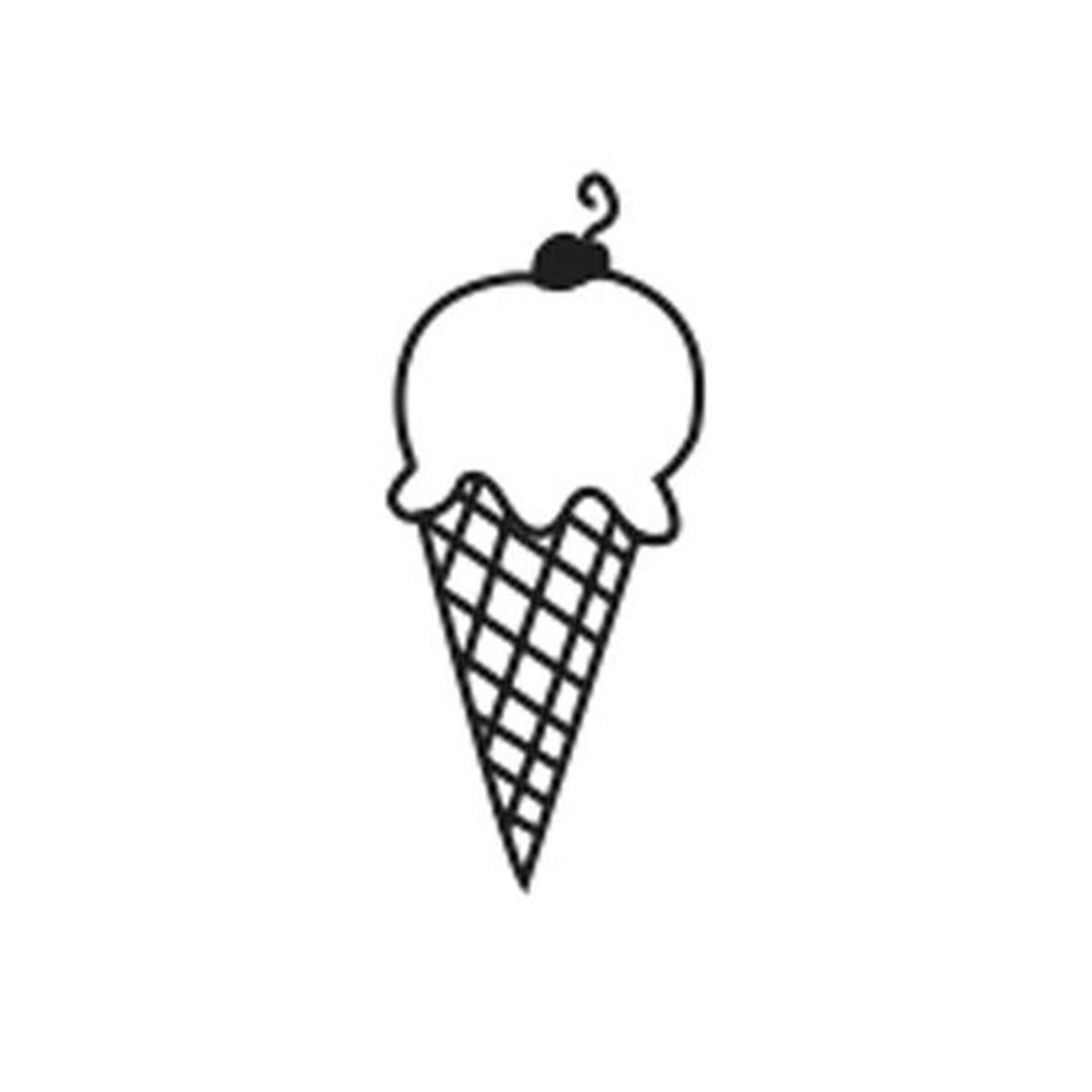 Picture of Creative Shapes Etc SE-0410 0.5 x 0.5 in. Incentive Stamp - Ice Cream Cone