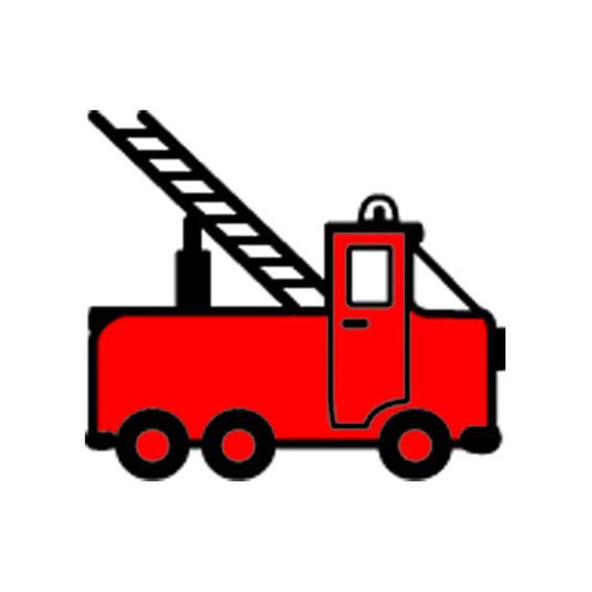 Picture of Creative Shapes Etc SE-0439 0.5 x 0.5 in. Incentive Stamp - Firetruck