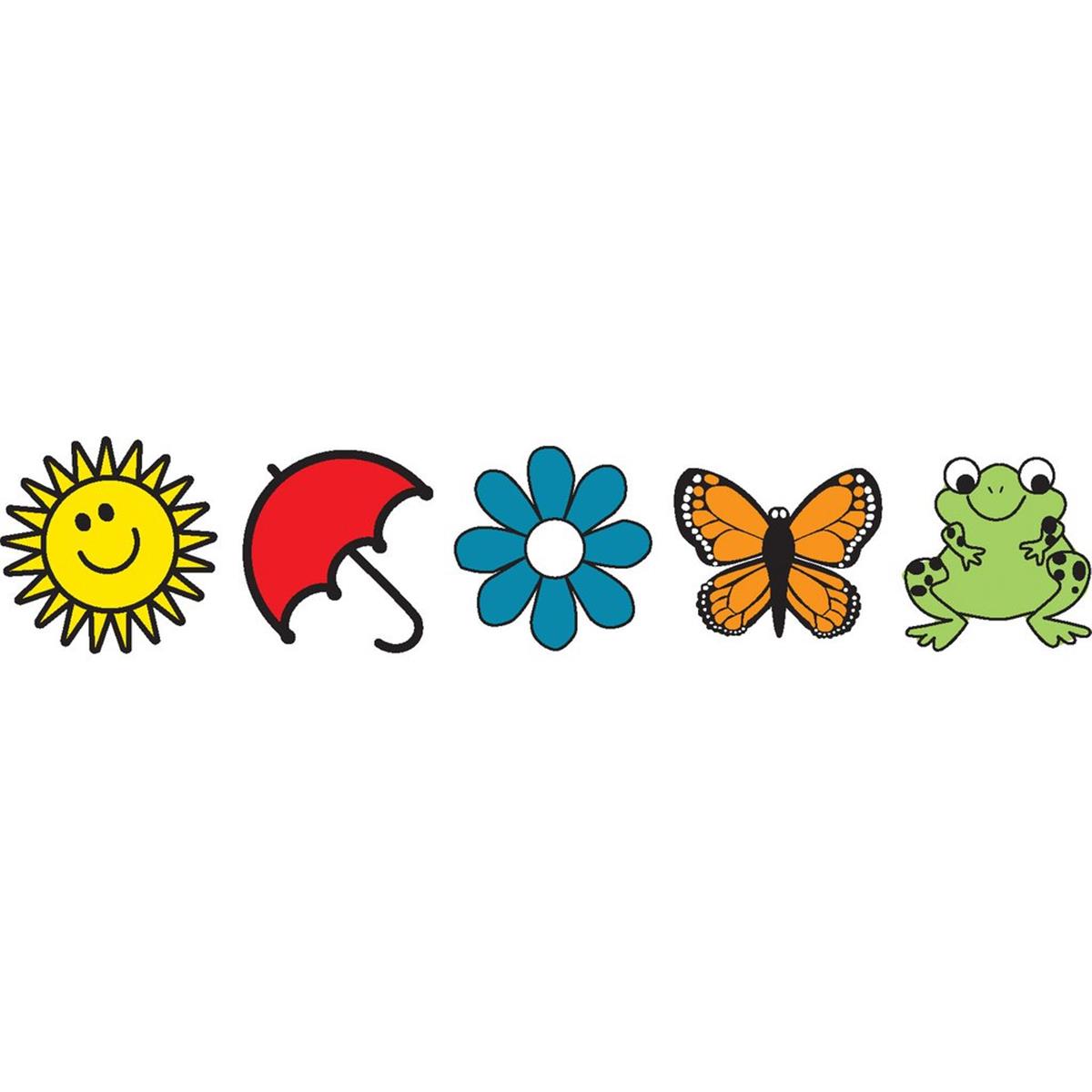 SE-0509 0.5 x 0.5 in. Incentive Stamp Set, Spring - 5 Count