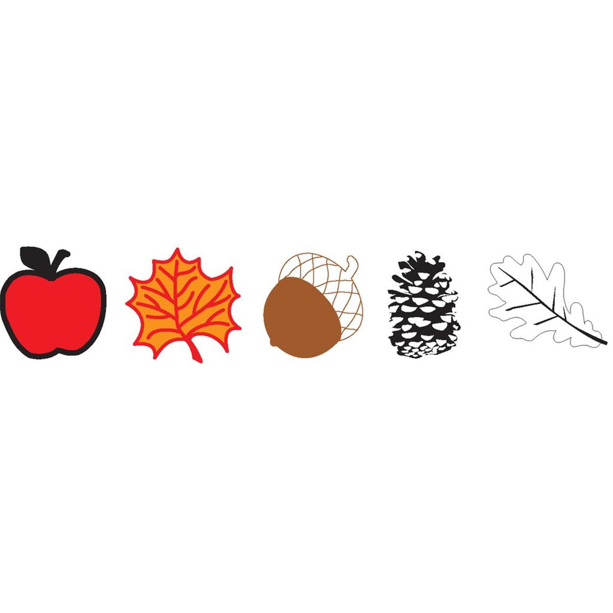 SE-0511 0.5 x 0.5 in. Incentive Stamp Set, Fall - 5 Count