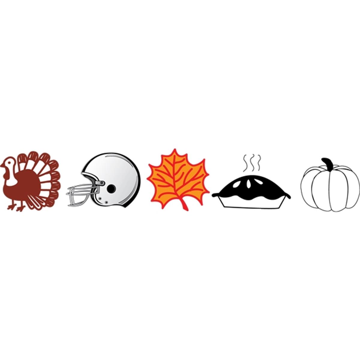 SE-0512 0.5 x 0.5 in. Incentive Stamp Set, Thanksgiving - 5 Count