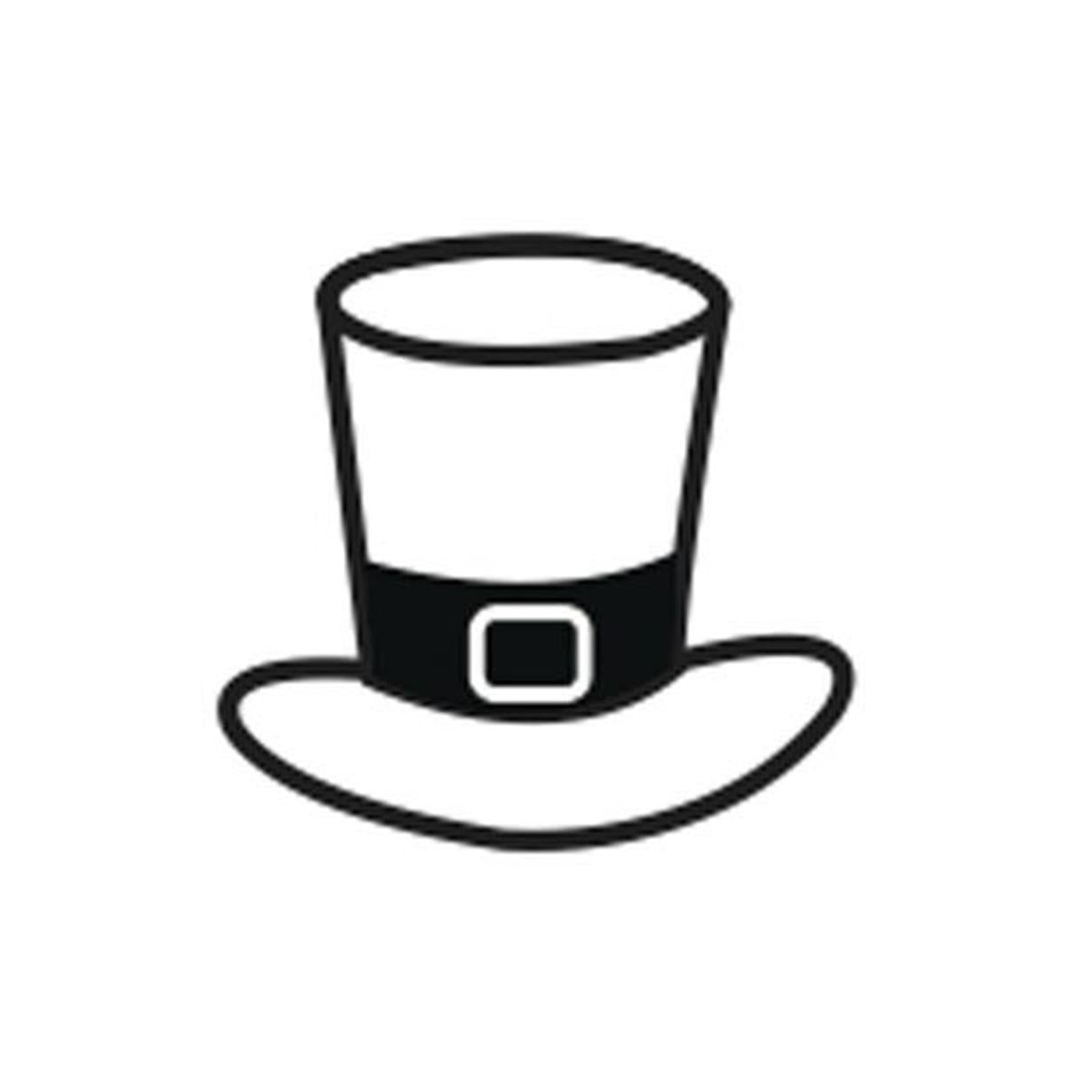 SE-0518 0.5 x 0.5 in. Incentive Stamp - St. Patty Hat