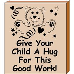 Picture of Creative Shapes Etc SE-0530 1.5 x 2 in. Teachers Stamp - Hug