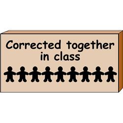 Picture of Creative Shapes Etc SE-0539 1.5 x 2 in. Teachers Stamp - Corrected Together