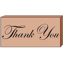 Picture of Creative Shapes Etc SE-0540 1.5 x 2 in. Teachers Stamp - Thank You