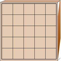 Picture of Creative Shapes Etc SE-0550 2.5 x 2.5 in. Jumbo Stamp - 5 Day Grid