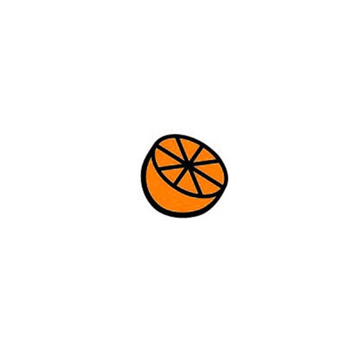 SE-0556 0.5 x 0.5 in. Incentive Stamp - Orange