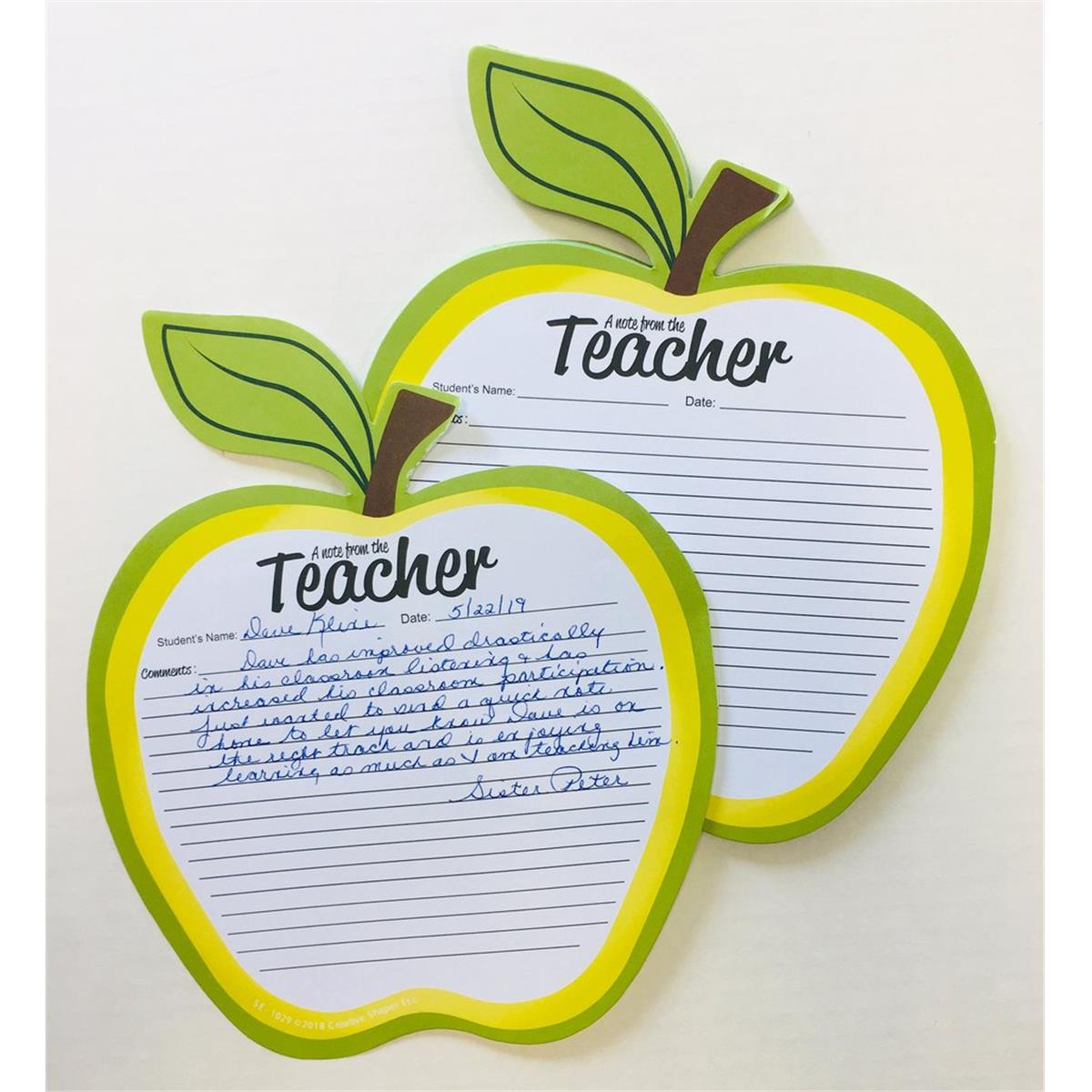 SE-1029 10 x 8 in. Notes to Parents, A Note from the Teacher - 50 Sheets per Pack