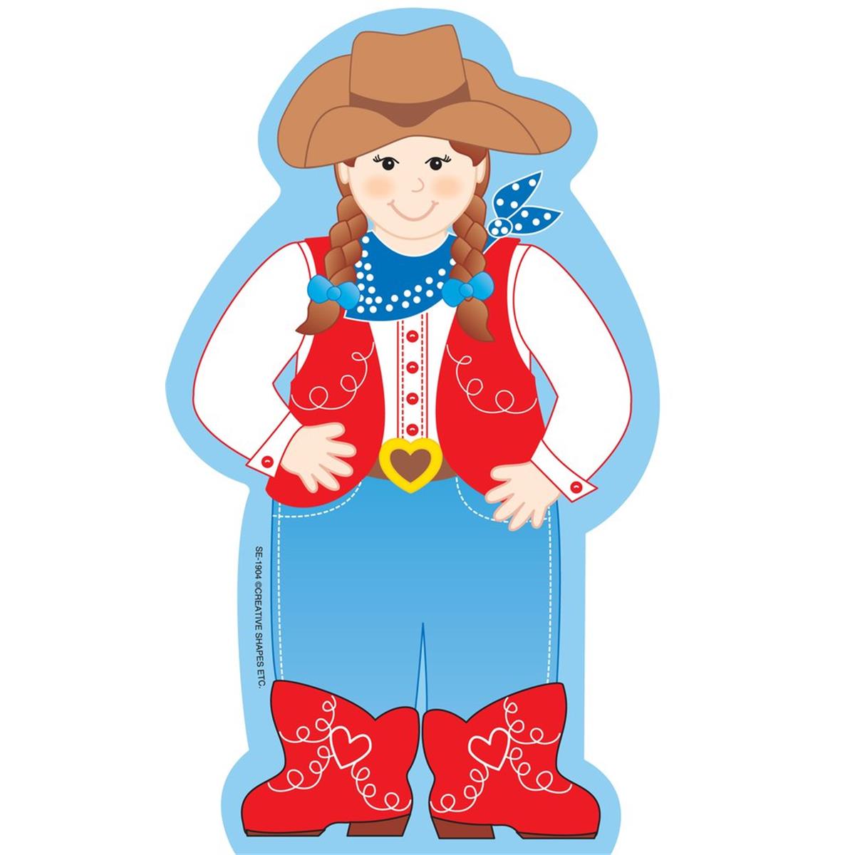 SE-1904 9 x 6 in. Large Notepad, Cowgirl - 50 Sheets per Pack
