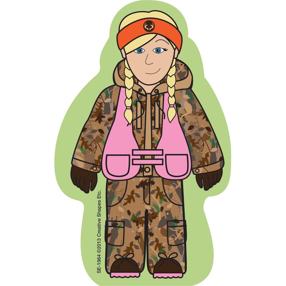 SE-1964 9 x 6 in. Large Notepad, Camo Girl - 50 Sheets per Pack
