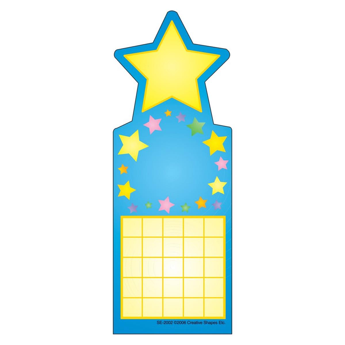 SE-2002 3 x 9 in. Personal Incentive Chart, Star - 24 Sheets per Pack