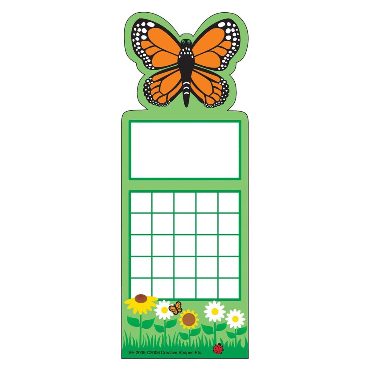Picture of Creative Shapes Etc SE-2005 3 x 9 in. Personal Incentive Chart&#44; Butterfly - 24 Sheets per Pack