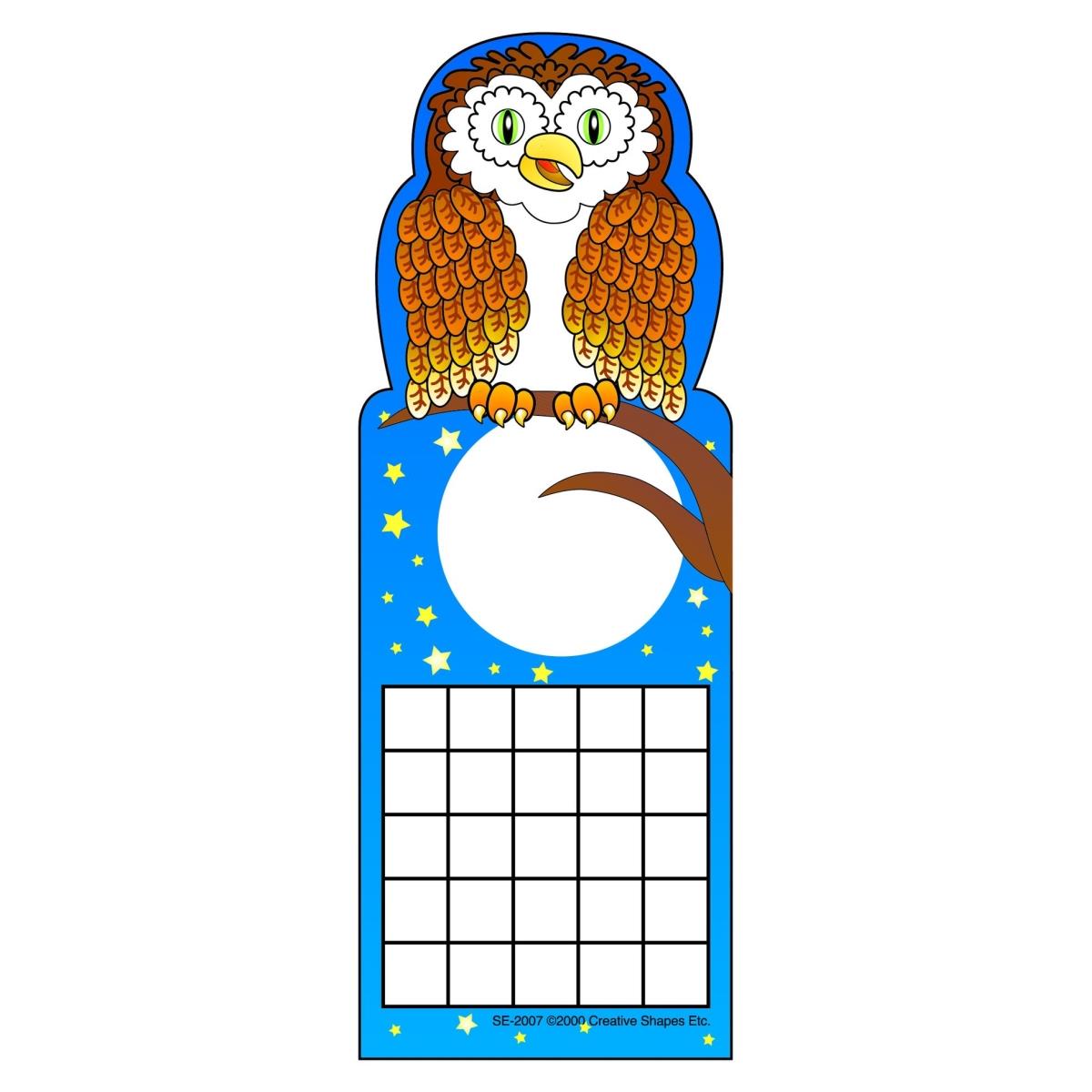 Picture of Creative Shapes Etc SE- 2007 3 x 9 in. Personal Incentive Chart&#44; Owl - 24 Sheets per Pack