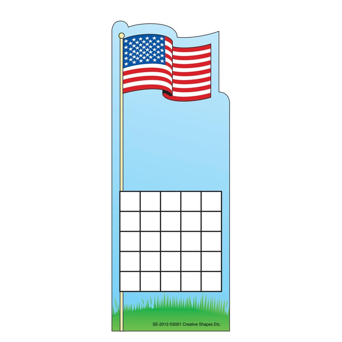 Picture of Creative Shapes Etc SE-2013 3 x 9 in. Personal Incentive Chart&#44; Flag - 24 Sheets per Pack