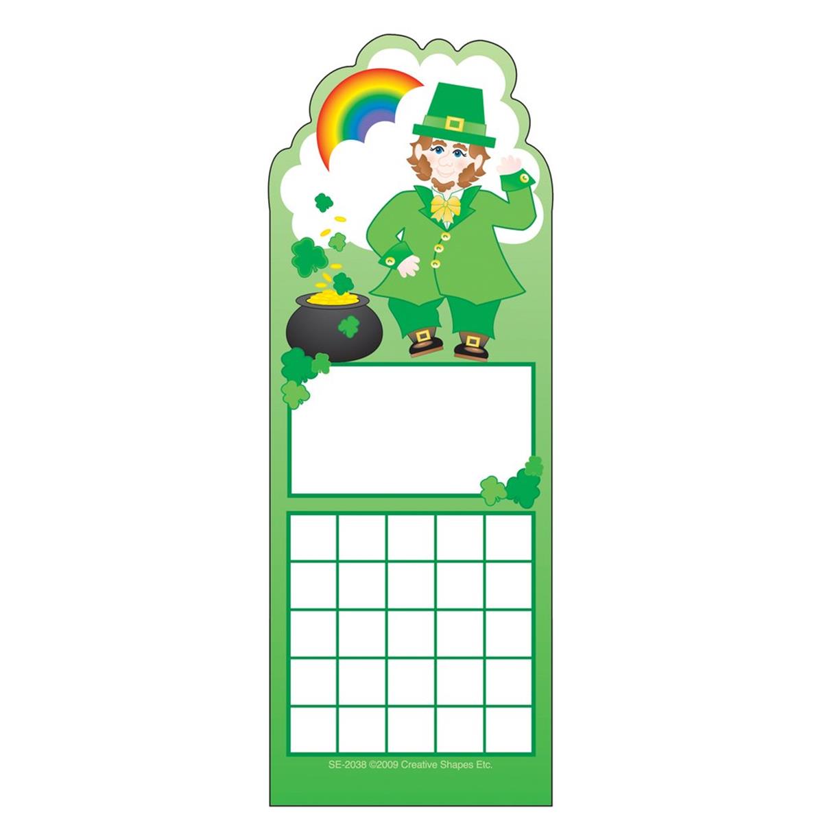 SE-2038 3 x 9 in. Personal Incentive Chart, Leprechaun - 24 Sheets per Pack