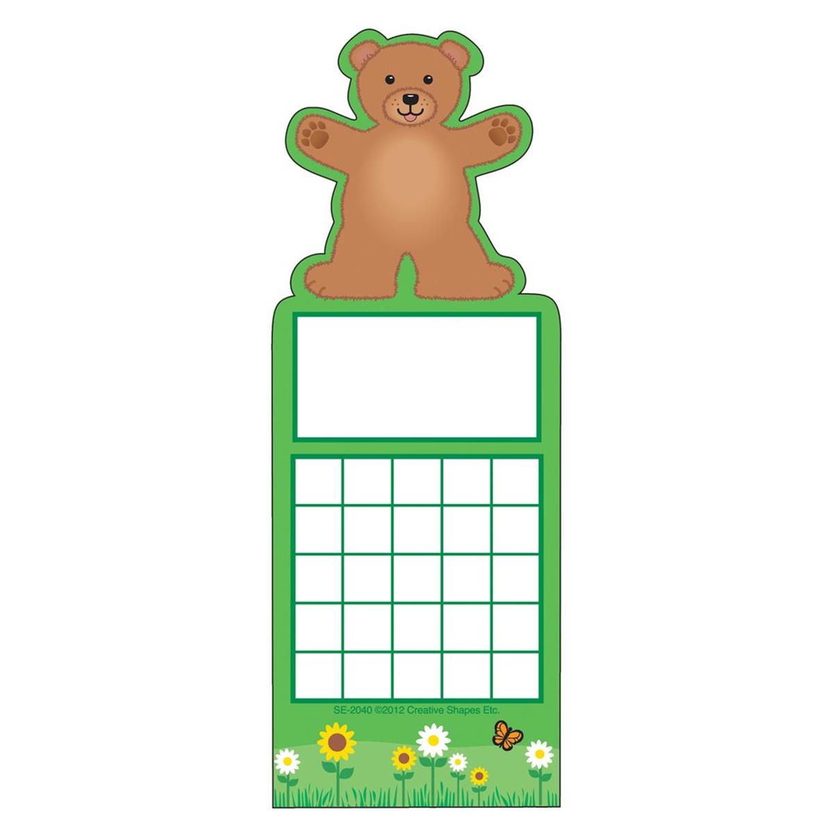 Picture of Creative Shapes Etc SE-2040 3 x 9 in. Personal Incentive Chart&#44; Teddy Bear - 24 Sheets per Pack