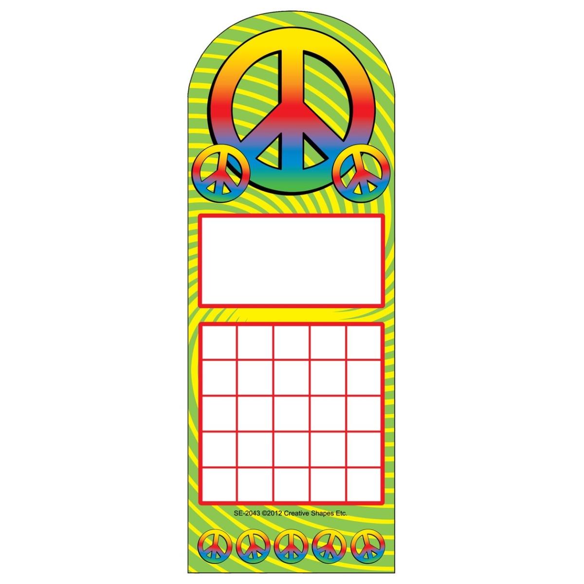 Picture of Creative Shapes Etc SE-2043 3 x 9 in. Personal Incentive Chart&#44; Peace - 24 Sheets per Pack