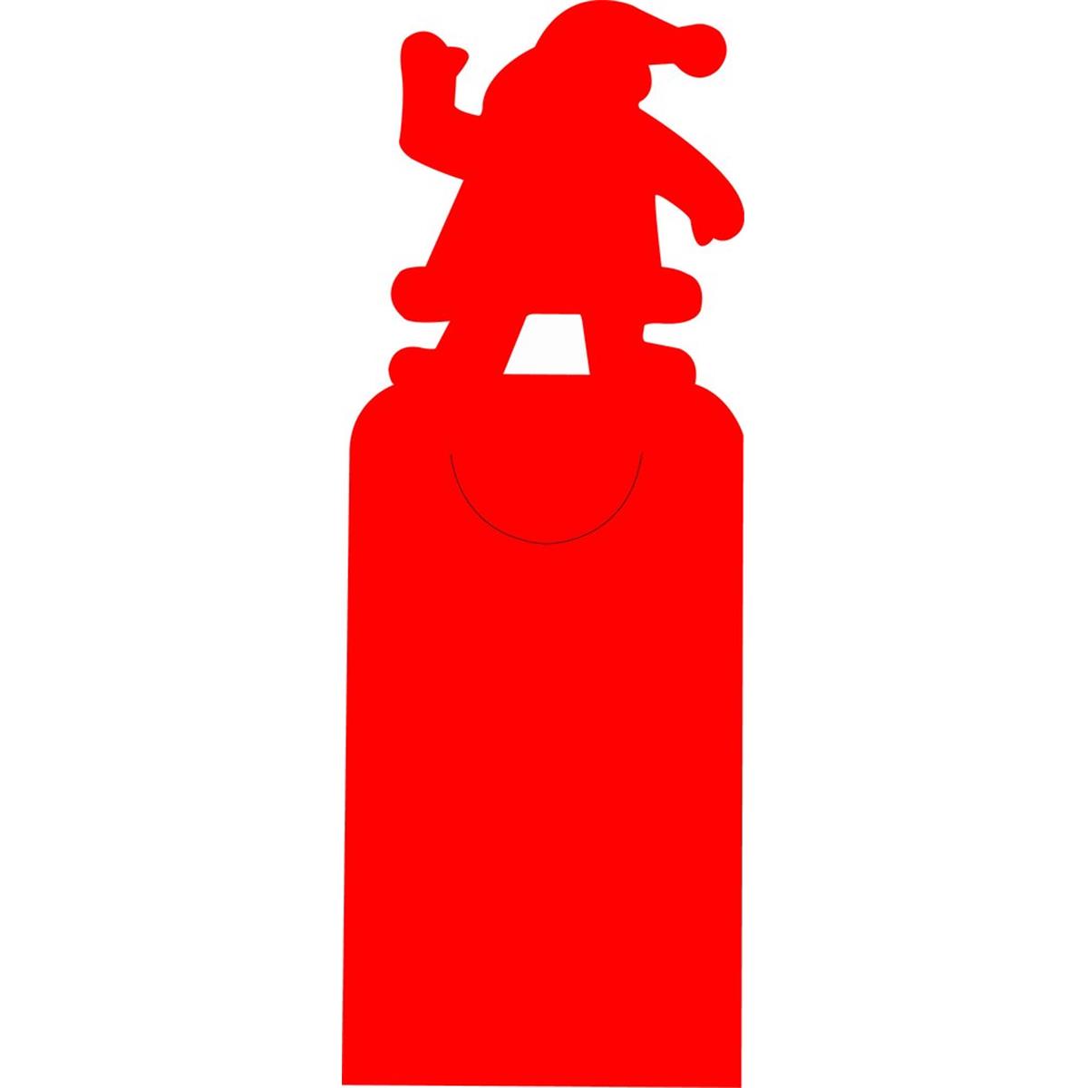 SE-2207 3 x 9 in. Die-Cut Bookmark, Santa - Pack of 24