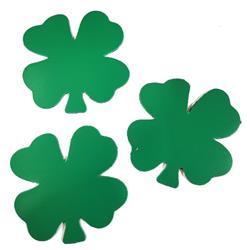 SE-2713 4.5 x 4 in. Small Single Color Magnet, Four Leaf Clover - 6 Sheets per Pack